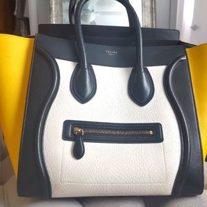 Celine Mini Luggage Tricolor bag